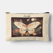 バタフライコスメティックバッグ アクセサリーポーチ (正面)