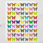 バタフライコラージュアート紙 (正面/裏面)