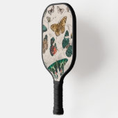 バタフライコレクションアンティークウォーターカラーアートバター ピックルボールラケット (左)