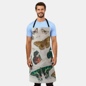 バタフライコレクションアンティーク蝶 エプロン (着用した状態)
