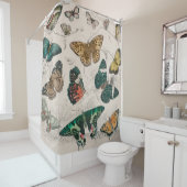 バタフライコレクションアンティーク蝶 シャワーカーテン (インサイチュ)