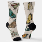 バタフライコレクションアンティーク蝶 ソックス (傾斜あり)