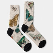 バタフライコレクションアンティーク蝶 ソックス (右)