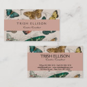 バタフライコレクションアンティーク蝶 名刺 (正面/裏面)