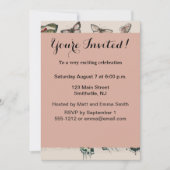 バタフライコレクションアンティーク蝶 招待状 (正面)