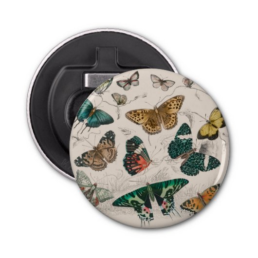 バタフライコレクションアンティーク蝶 栓抜き (正面)