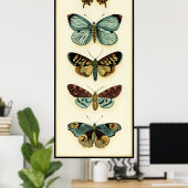 バタフライコレクションバイチャリティラザリス ポスター (ホームオフィス)