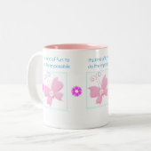 バタフライコーヒーマグ ツートーンマグカップ (正面左)