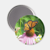 バタフライコーン花磁石 マグネット (正面/裏面)