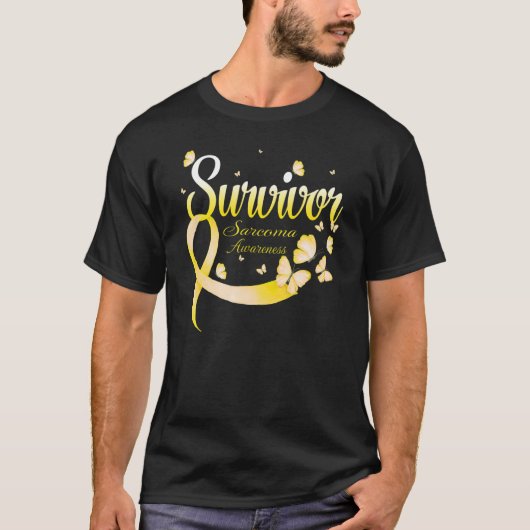 バタフライサバイバーサルコマ認識度 Tシャツ (正面)