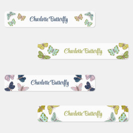 バタフライサマーピンクブルーイエローラベル ラベル