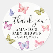 バタフライサンキューお気に入りクラシックラウンドシール ラウンドシール (正面)