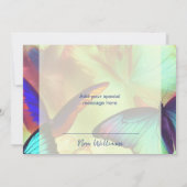 バタフライサンキューカードフラットオプション サンキューカード (裏面)