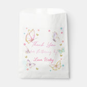 バタフライサンキューバイガール誕生日 フェイバーバッグ (正面)