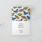 バタフライサンキュー カード (内部)