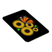 バタフライサンフラワーガーデン マグネット (右側)