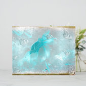 バタフライサンフラワーティール（緑がかった色）シルバーヴィンテージアンティーク (スタンド正面)