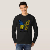 バタフライサンフラワー# Peace Tシャツ (正面フル)