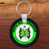 バタフライサークルメンタルヘルス認識度 キーホルダー (正面)