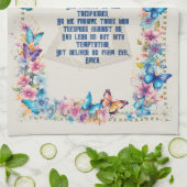 バタフライザロードズ祈りの言葉 キッチンタオル (折り畳み)