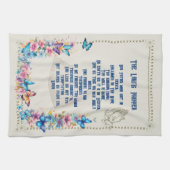 バタフライザロードズ祈りの言葉 キッチンタオル (横)