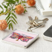 バタフライシガーアンティーク絵画ズ キーホルダー (側面)