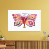 バタフライシガー絵画アンティーク広告ズ キャンバスプリント (インサイチュ (リビング))