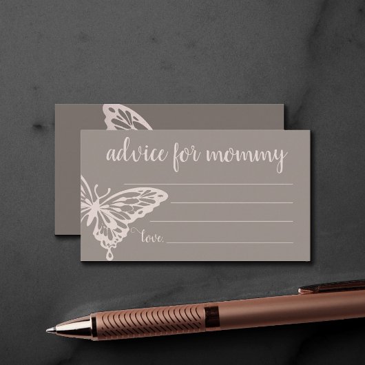 バタフライシックシャワー |赤面トープアドバイスママ エンクロージャーカード