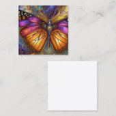 バタフライシネマティック絵画デジタル スクエア名刺 (正面/裏面)