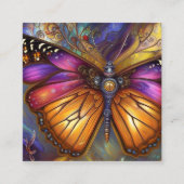 バタフライシネマティック絵画デジタル スクエア名刺 (正面)