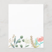 バタフライシャワーベビー予測及びアドバイスカード (裏面)