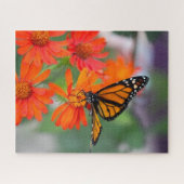 バタフライシリーズ – (昆虫)オオカバマダラ、モナーク蝶 ジグソーパズル (横)