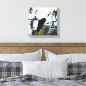 バタフライシルエット キャンバスプリント (インサイチュ (寝室))