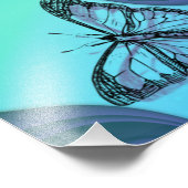 バタフライシルエット フォトプリント            (角)