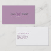 バタフライシルヒュッテビジネスカード 名刺 (正面/裏面)