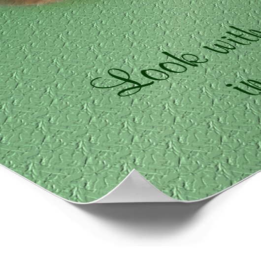 バタフライシーゴッド感動的引用文自然 ポスター (角)