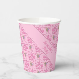 バタフライシーホースの泡のカスタムピンク 紙コップ