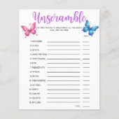 バタフライジェンダー明らかにするパーティーベビーの取り消し (正面)