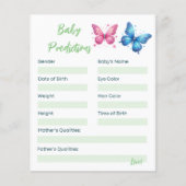 バタフライジェンダー明らかにするパーティーベビー予測 (正面)