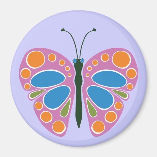 バタフライジャム：ピンク マグネット (正面)