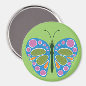 バタフライジャム：青 マグネット (正面/裏面)