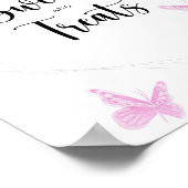 バタフライスイーツとベビーシャワーを扱う ポスター (角)