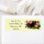 バタフライスイートピーガーデン差出人住所ラベル ラベル (インサイチュ)