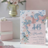 バタフライスウィート16バーデイ 招待状