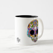 バタフライスカルマグ ツートーンマグカップ (正面右)