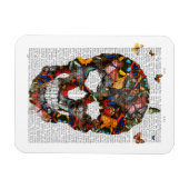 バタフライスカル マグネット (横)