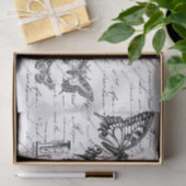 バタフライスクリプトティッシュペーパー 薄葉紙 (ギフト)