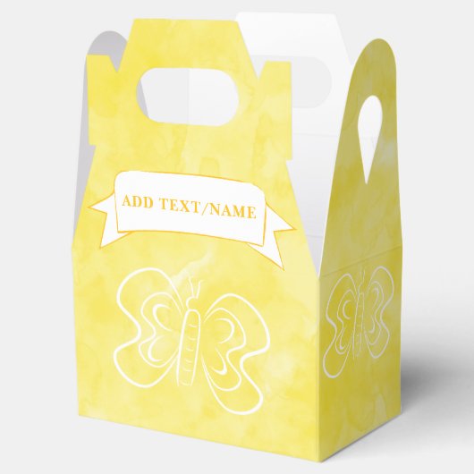 バタフライスケッチカスタムイエローウォーター色 フェイバーボックス (オープン)