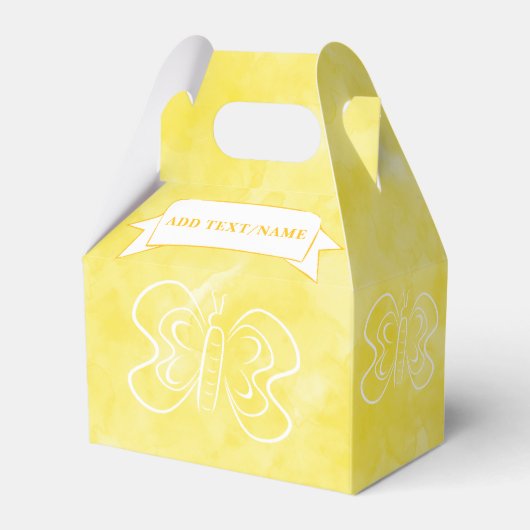 バタフライスケッチカスタムイエローウォーター色 フェイバーボックス (正面サイド)