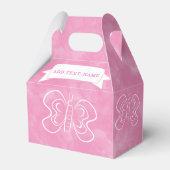 バタフライスケッチカスタムピンクウォーターカラー フェイバーボックス (裏面サイド)